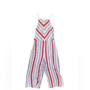 Express colorful Striped floral Jumpsuit